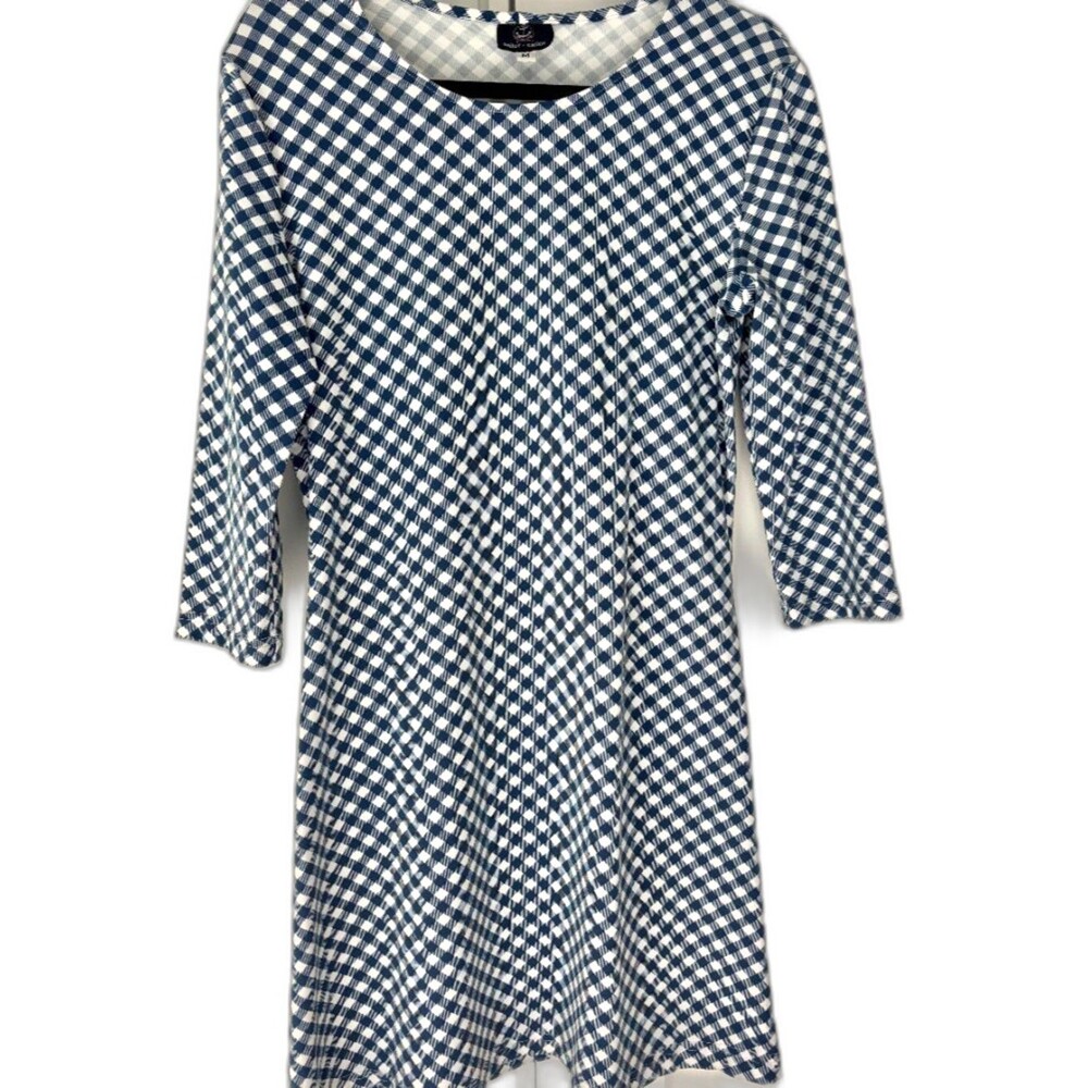 Sailor-Sailor Navy Blue Gingham A-Line Dress M